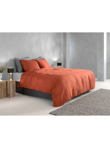 Zo!Home Mako-Satin-Bettwäsche-Set in Rot