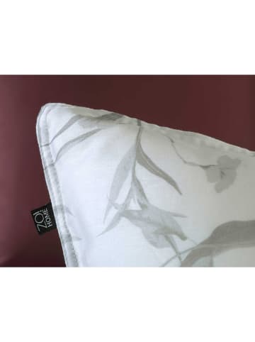 Zo!Home Satin-Bettwäsche-Set "Fiori" in Weiß