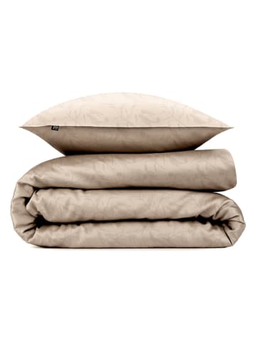 Zo!Home Mako-satijnen beddengoedset "Fiori di Satinado" beige