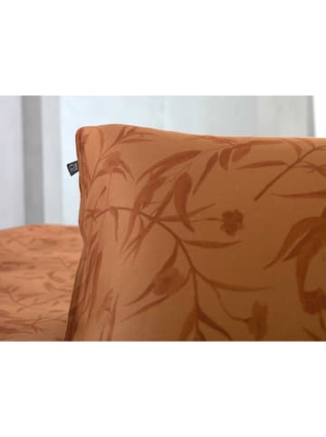 Zo!Home Satijnen beddengoedset "Fiori" lichtbruin