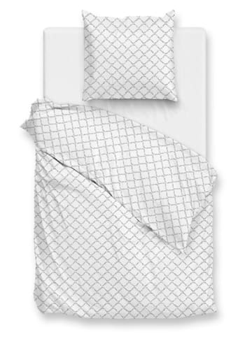 Zo!Home Mako-satijnen beddengoedset "Satinado" wit
