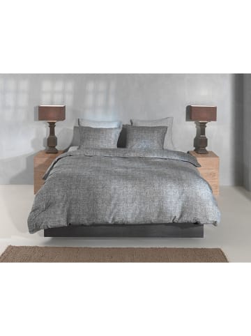 HNL Flanellen beddengoedset grijs