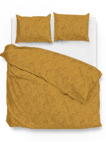 Zo!Home Satijnen beddengoedset "Fiori" geel
