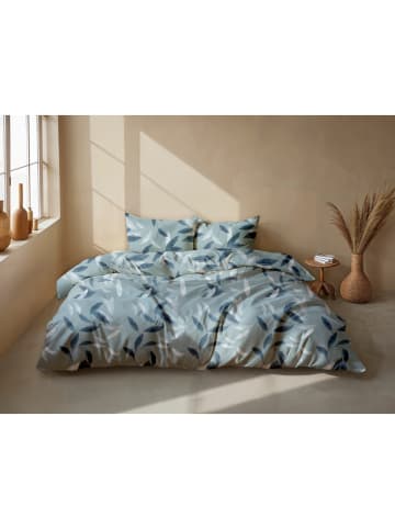 Zo!Home Flanellen beddengoedset "Astrid" blauw