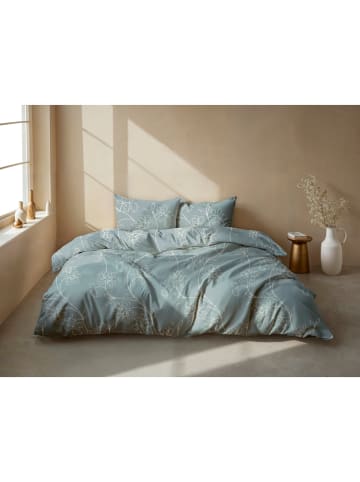 Zo!Home Flanellen beddengoedset "Alva" lichtblauw