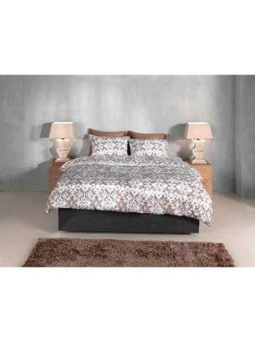 Zo!Home Bettwäsche-Set "Fausto" in Hellgrau/ Beige