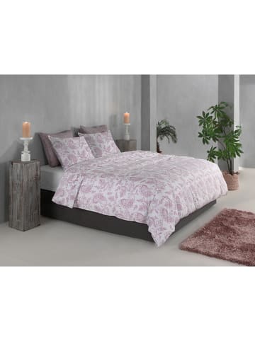 Zo!Home Bettwäsche-Set "Indiano" in Weiß/ Lila
