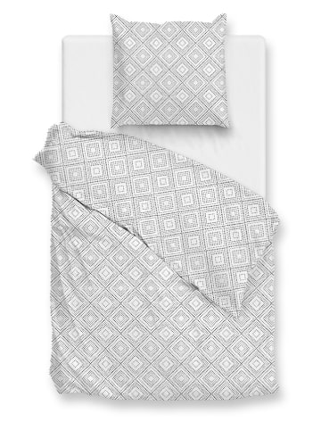 Zo!Home Beddengoedset "Piastrella" wit/zwart