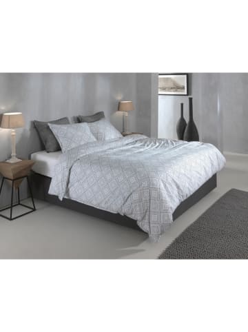 Zo!Home Bettwäsche-Set "Piastrella" in Weiß/ Schwarz