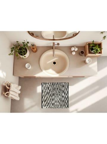 Zo!Home Dywanik łazienkowy "Zola" w kolorze antracytowo-białym