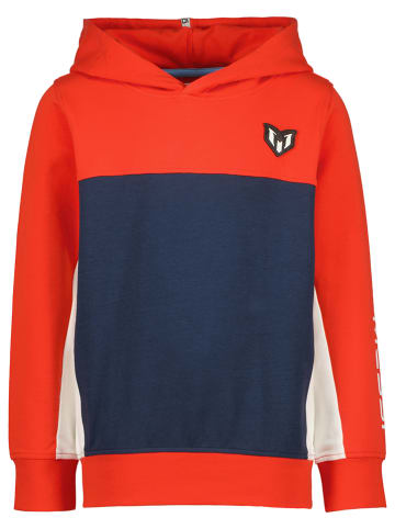 Messi Hoodie in Rot/ Dunkelblau