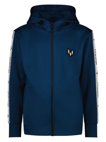 Messi Sweatjacke in Dunkelblau/ Weiß