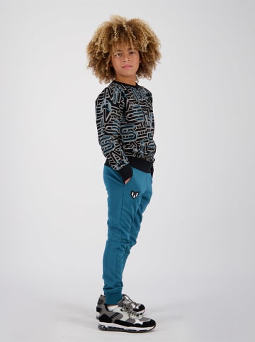 Messi Bluza w kolorze czarno-niebieskim