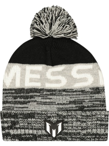 Messi Bommelmütze in Grau/ Schwarz