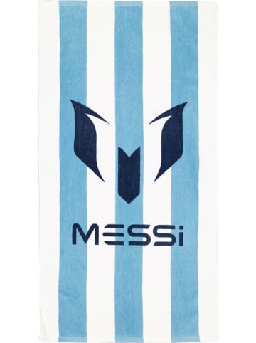 Messi Badetuch in Weiß/ Hellblau - (B)50 x (H)100 cm
