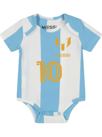Messi Body in Weiß/ Hellblau