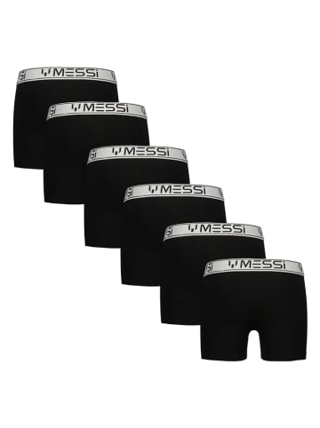 Messi 6er-Set: Boxershorts in Schwarz
