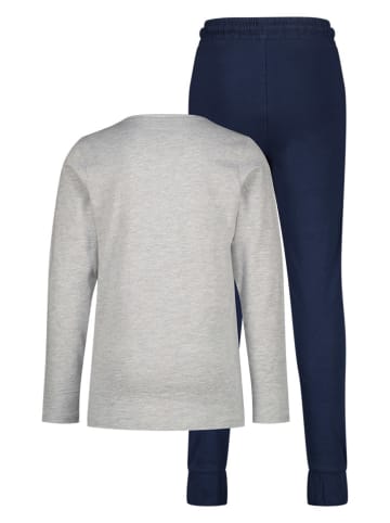 Messi Pyjama in Grau/ Dunkelblau