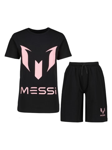 Messi Pyjama zwart/lichtroze