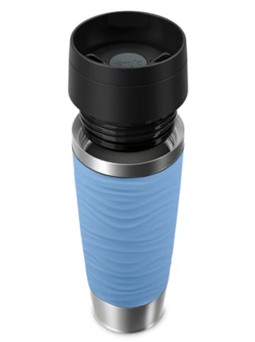 Emsa Thermobecher "Travel Mug Waves" in Blau - 500 ml