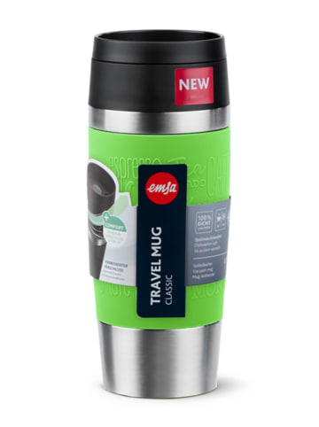 Emsa Kubek termiczny "Travel Mug Classic" w kolorze zielonym - 360 ml