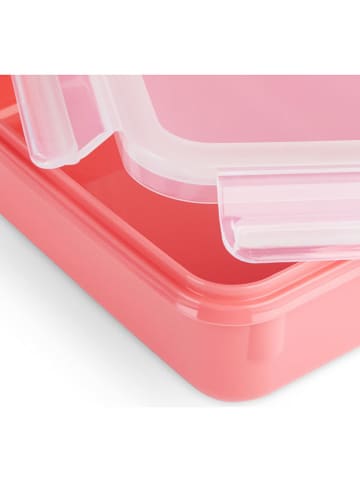 Emsa Pojemniki (4 szt.) "Clip & Close" w kolorze koralowym na żywność