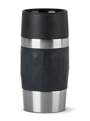 Emsa Thermobecher "Travel Mug Compact" in Schwarz - 300 ml