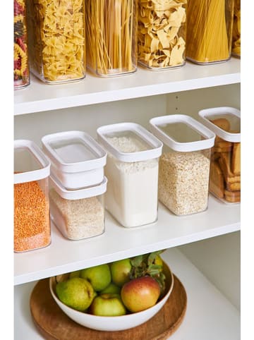 Emsa Vorratsdose "Optima" in Transparent/ Weiß - 2,2 l