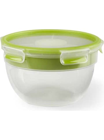 Emsa Pojemnik "Clip & Go" w kolorze zielonym na sałatkę - 2,6 l