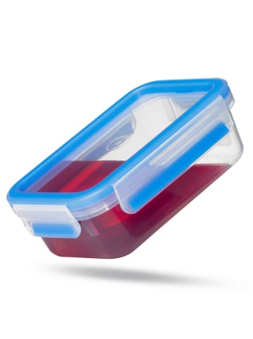 Emsa 2er-Set: Aufschnittboxen "Clip and Close" in blau - 1,65 l