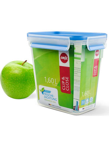 Emsa Frischhaltedosen "Clip & Close" in Blau - 1,6 l