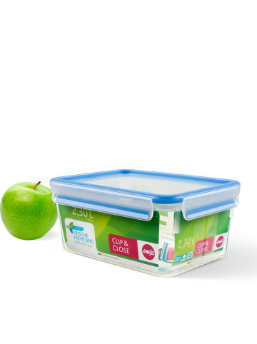 Emsa Frischhaltedose "Clip & Close" in Blau - 2,3 l