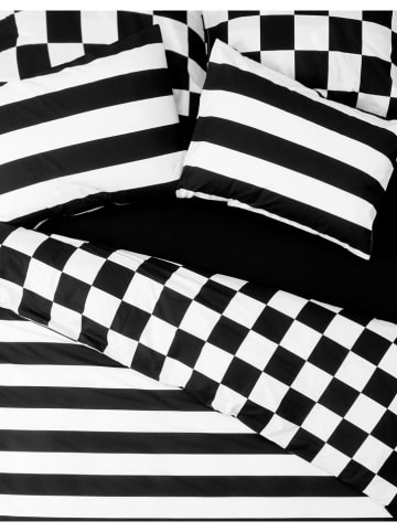 Mijolnir Renforcé beddengoedset "Code" zwart/wit