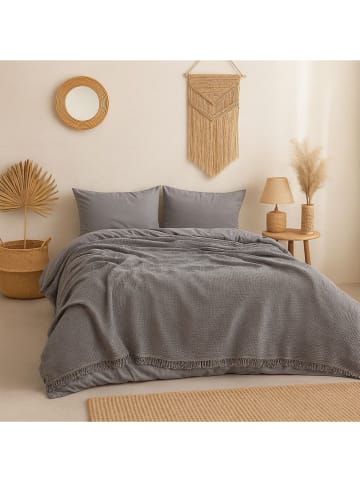 Mijolnir Bedsprei "Muslin" antraciet