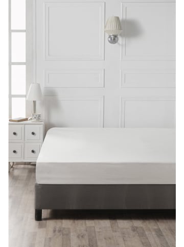 Elizabed Renforcé-Spannbettlaken in Weiß