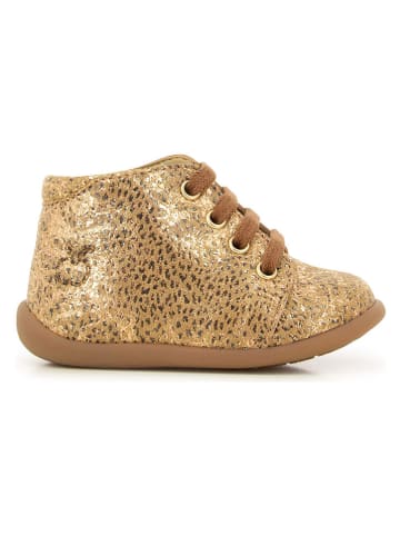 Pom D'api Leder-Boots in Gold