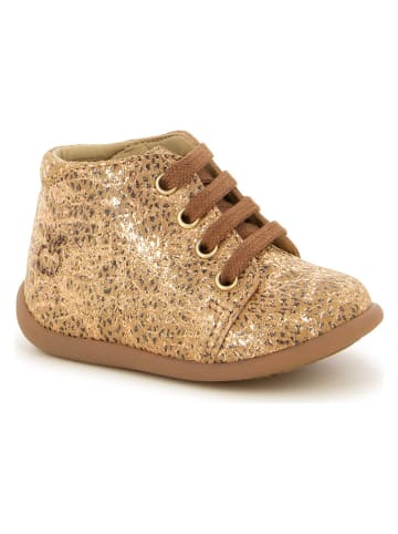 Pom D'api Leder-Boots in Gold