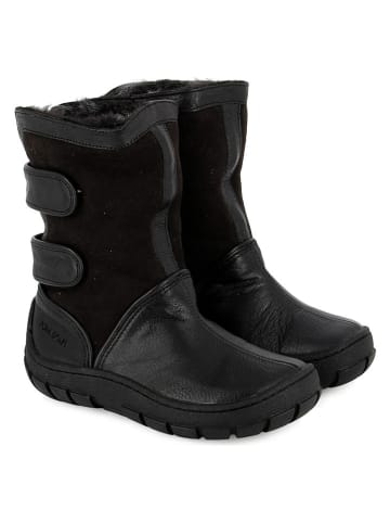 Pom D'api Skórzane botki w kolorze czarnym