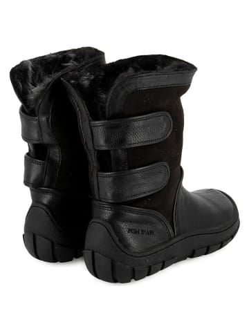 Pom D'api Leder-Stiefeletten in Schwarz