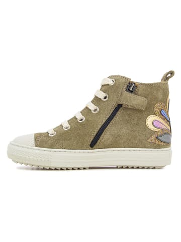 Pom D'api Leder-Sneakers in Khaki