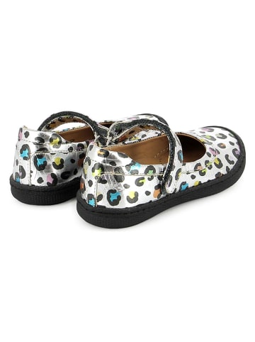 Pom D'api Leder-Ballerinas in Silber