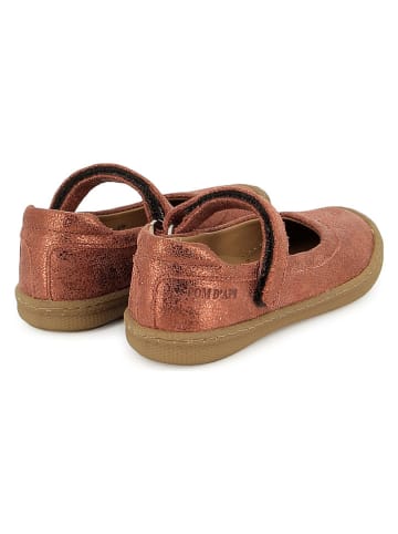 Pom D'api Leren ballerina's oranje