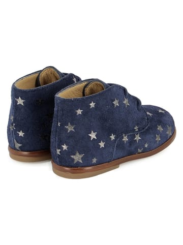 Pom D'api Leder-Boots in Dunkelblau