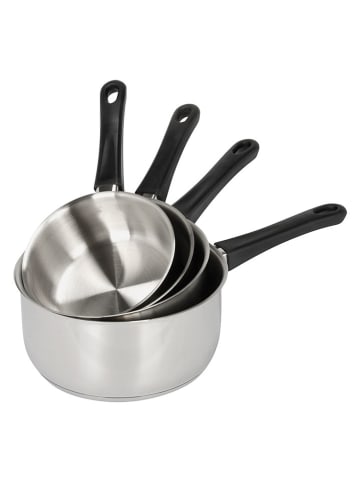 Sitram 4er-Set: Edelstahl-Stielkasserollen ''First''