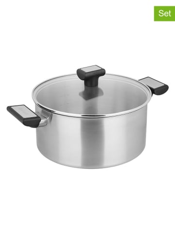 Sitram 2-delige set: roestvrijstalen kookpan ''Horizon'' - Ø 24 cm