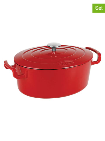Sitram 2tlg. Set: Schmortopf ''Sitrabella'' in Rot - 6,5 l