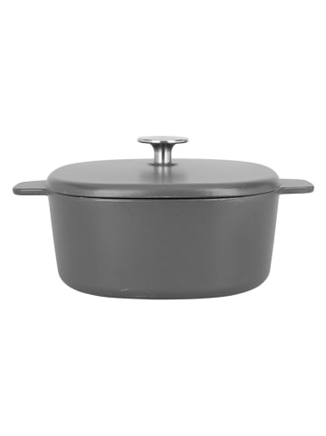 Sitram 2tlg. Set: Schmortopf in Grau/ Creme - 3 l