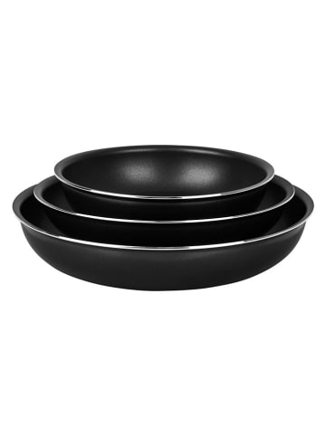 Sitram 4-delige set: braadpannen ''Agile'' zwart