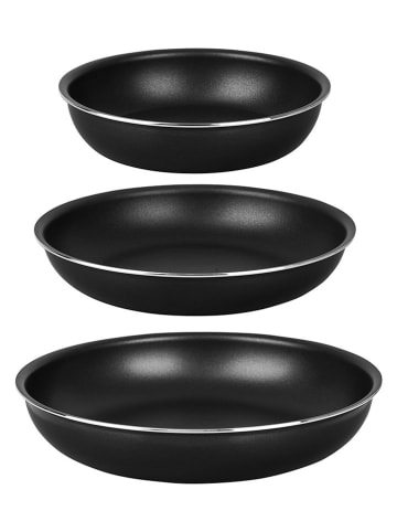 Sitram 4-delige set: braadpannen ''Agile'' zwart