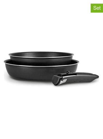 Sitram 3-delige set: braadpannen ''A-Family'' zwart